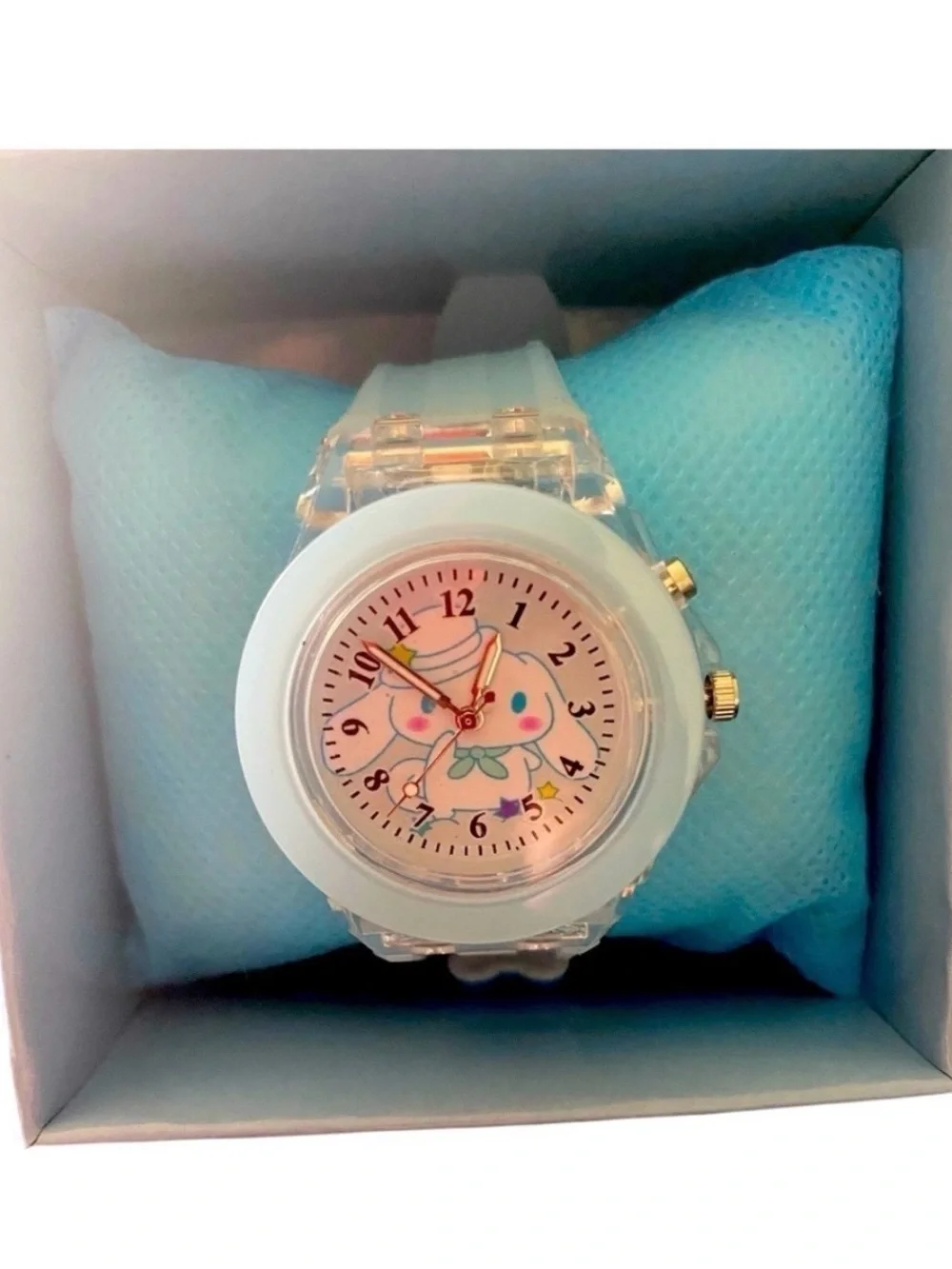 NWT-SANRIO-CINNAMOROLL LIGHT UP WATCH  Brand new in box